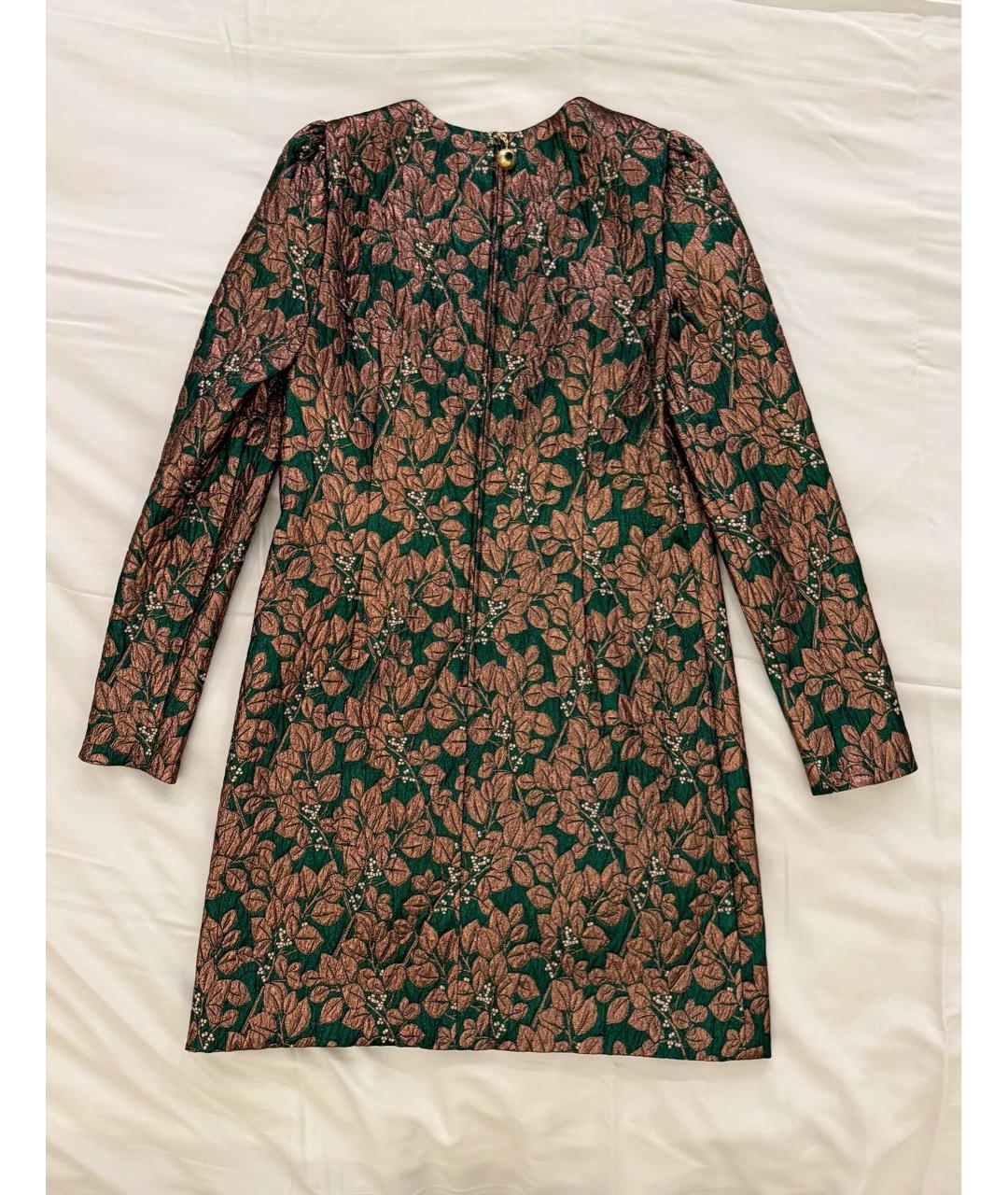 DOLCE&GABBANA Мульти полиэстеровое коктейльное платье, фото 2