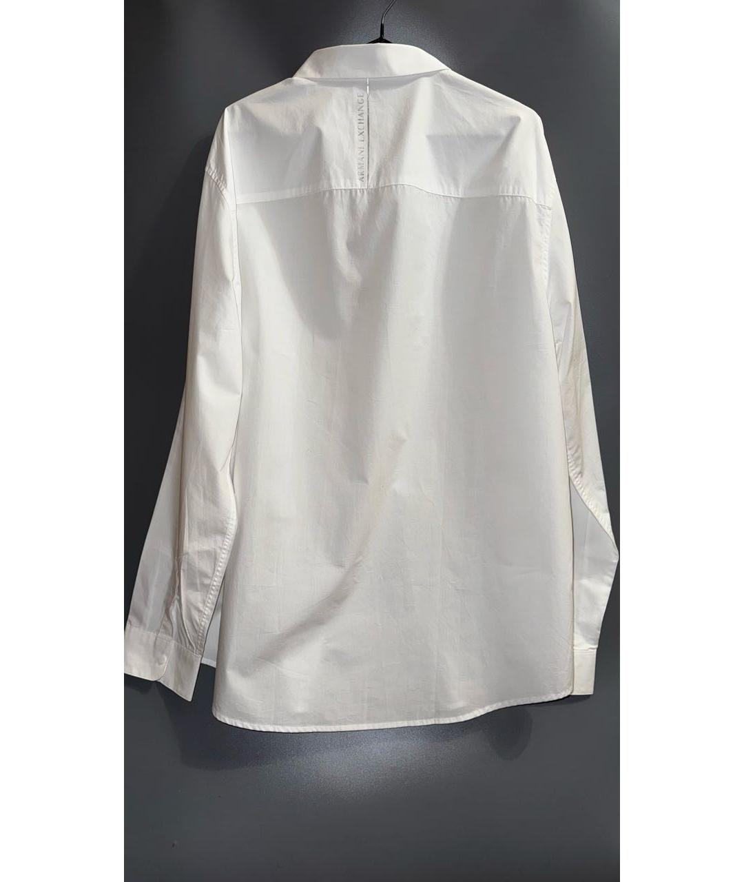 ARMANI EXCHANGE Белая хлопковая классическая рубашка, фото 2