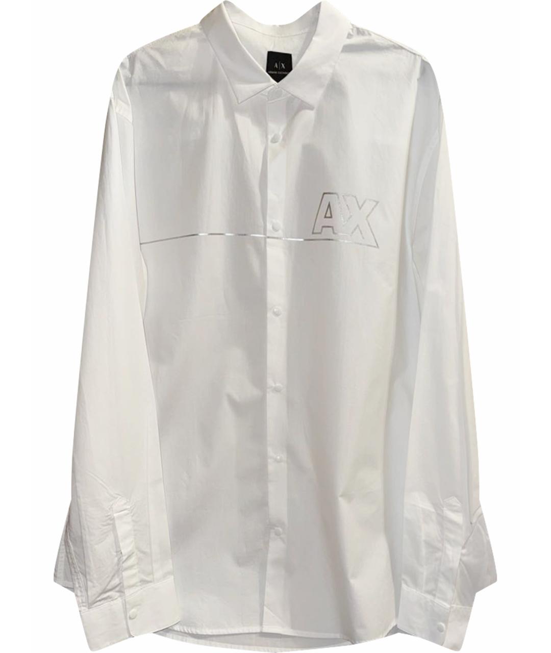 ARMANI EXCHANGE Белая хлопковая классическая рубашка, фото 1