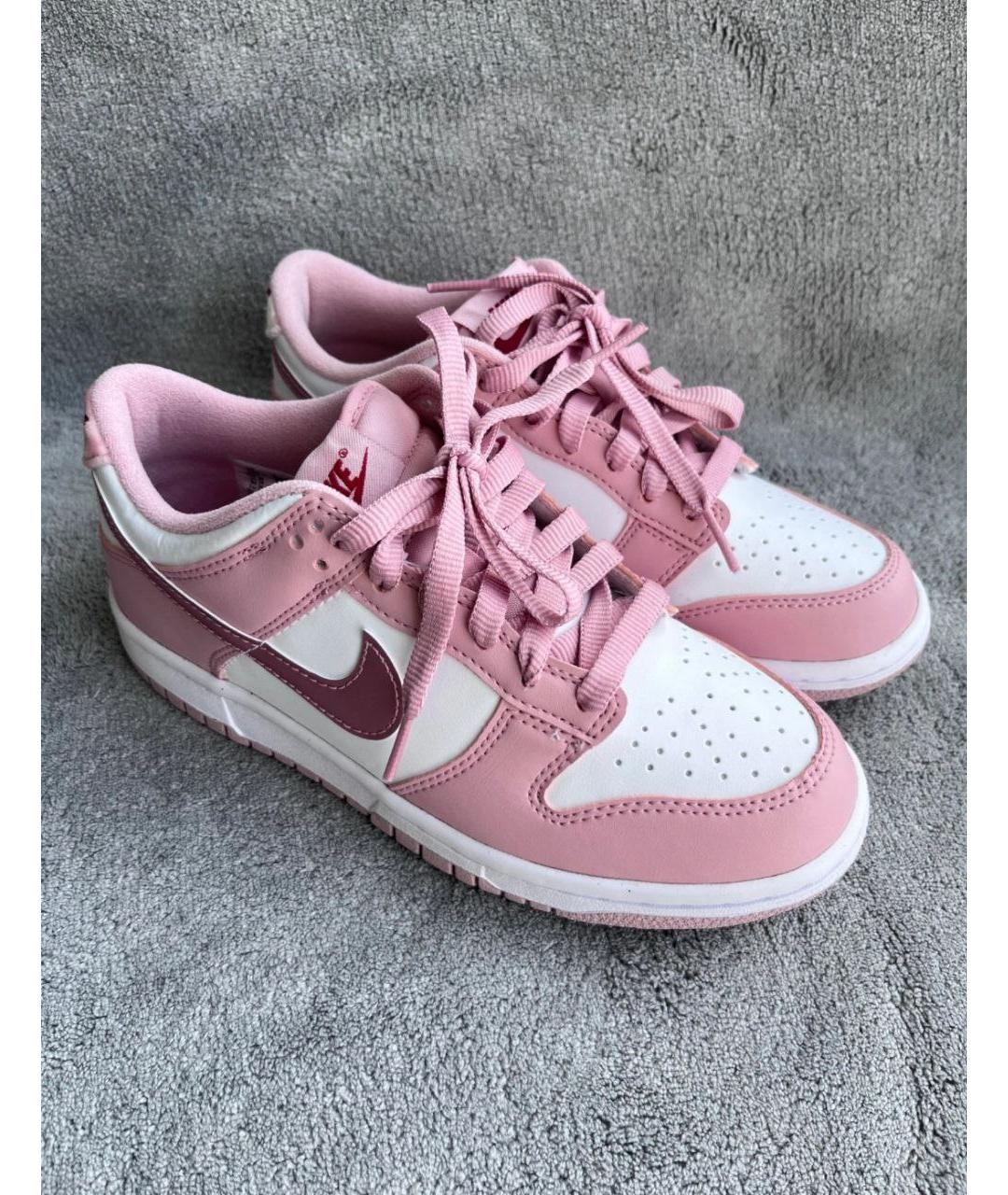 NIKE Розовые кожаные кеды, фото 4