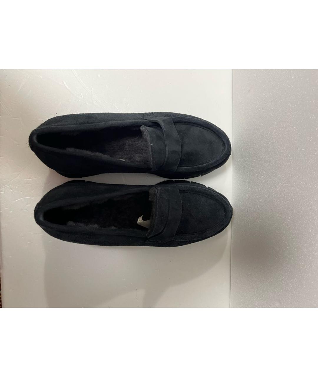 SANTONI Черные замшевые мокасины, фото 3