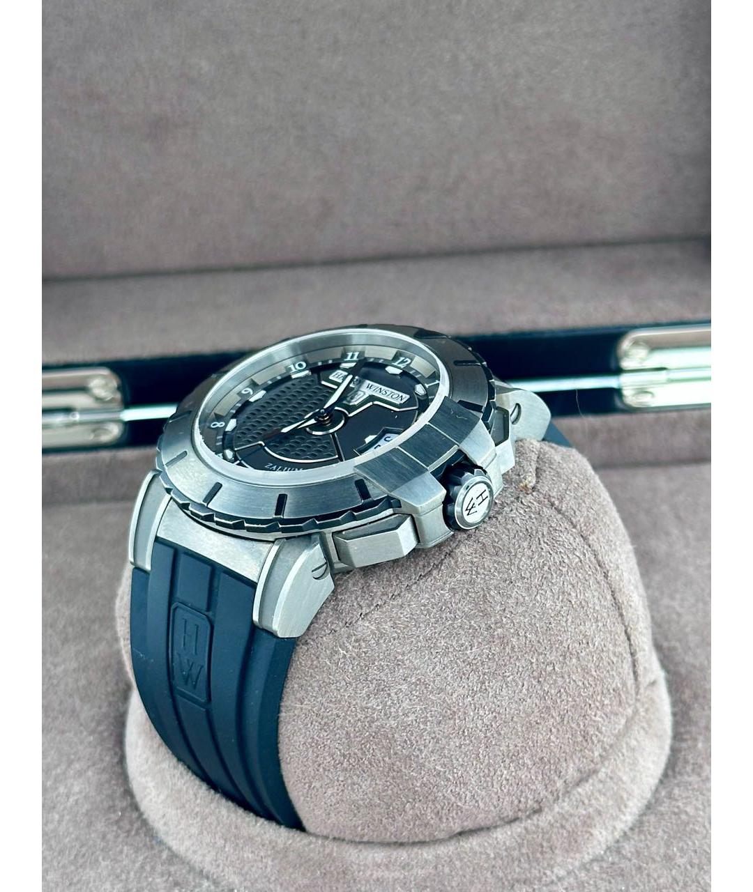 Harry Winston Серые титановые часы, фото 5