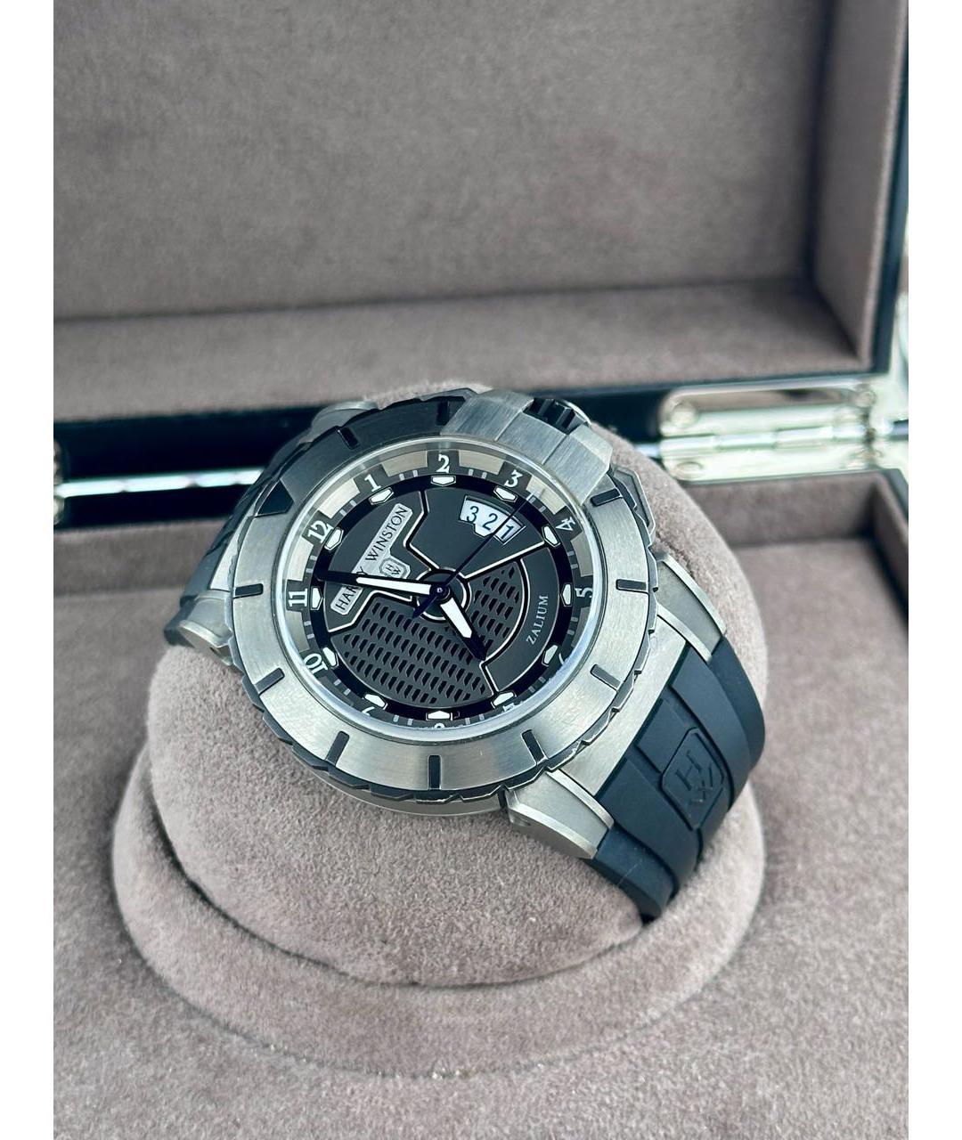 Harry Winston Серые титановые часы, фото 4