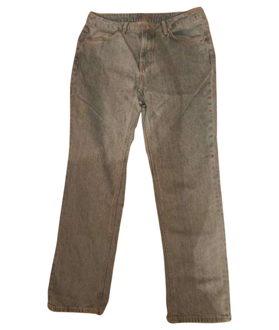 12 STOREEZ Голубые хлопковые прямые джинсы, фото 1