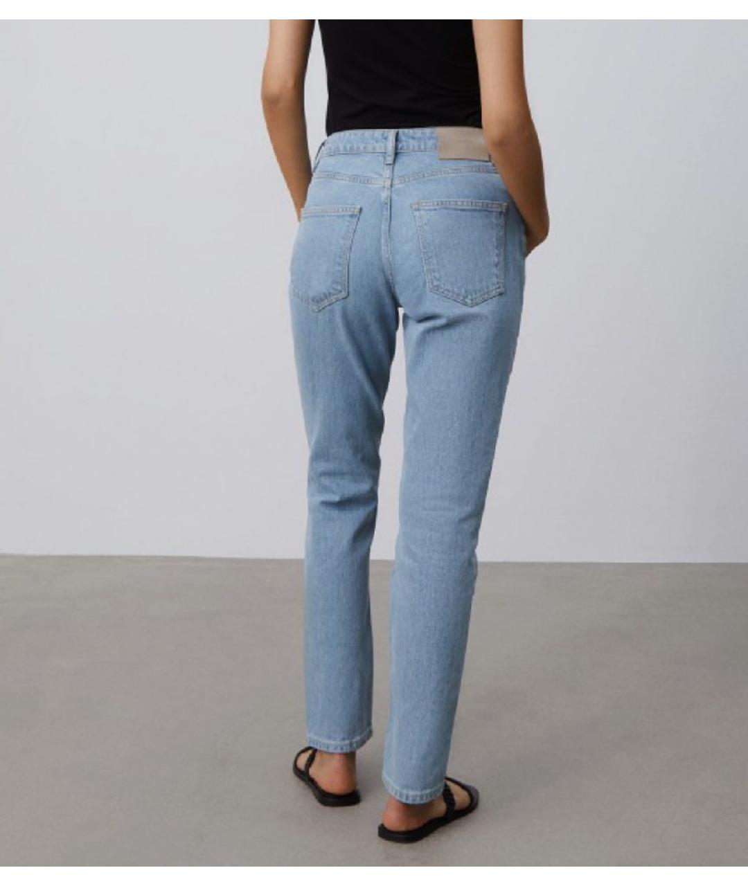 12 STOREEZ Голубые хлопковые прямые джинсы, фото 3