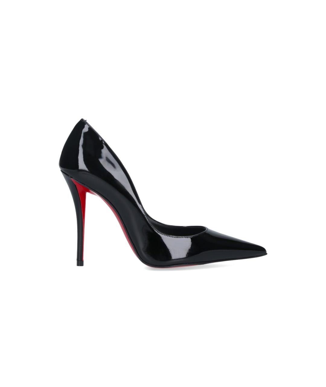 CHRISTIAN LOUBOUTIN Черные туфли из лакированной кожи, фото 1