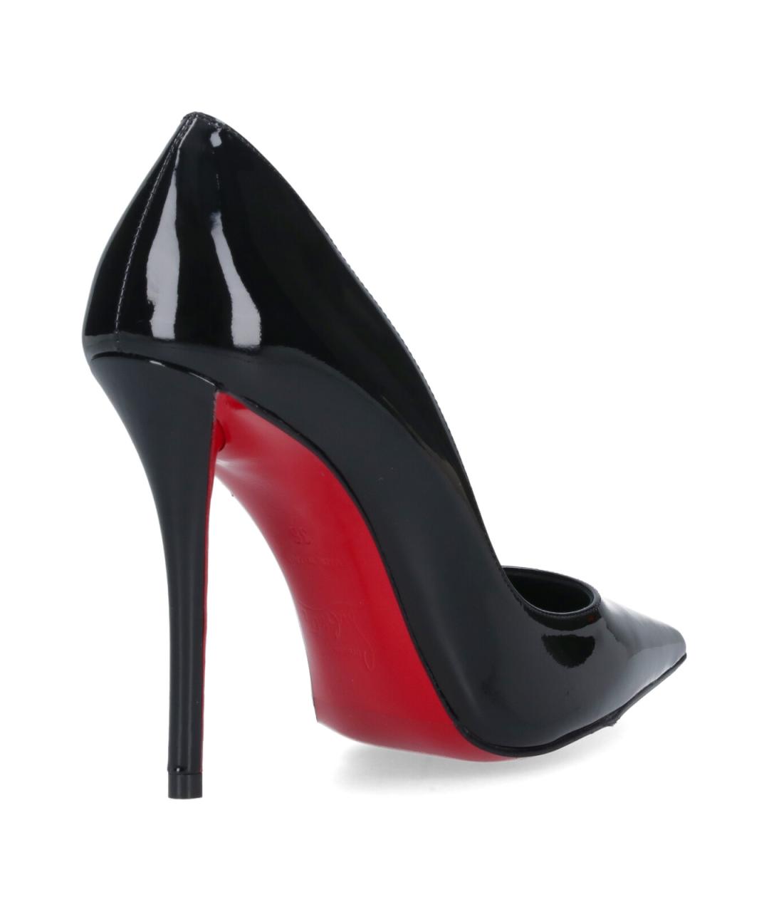 CHRISTIAN LOUBOUTIN Черные туфли из лакированной кожи, фото 4