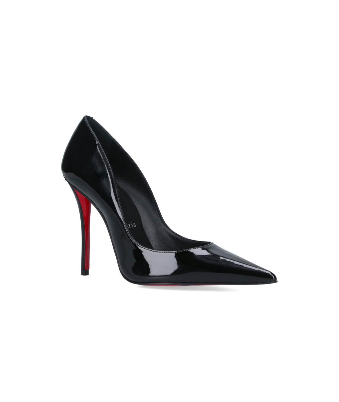CHRISTIAN LOUBOUTIN Черные туфли из лакированной кожи, фото 2