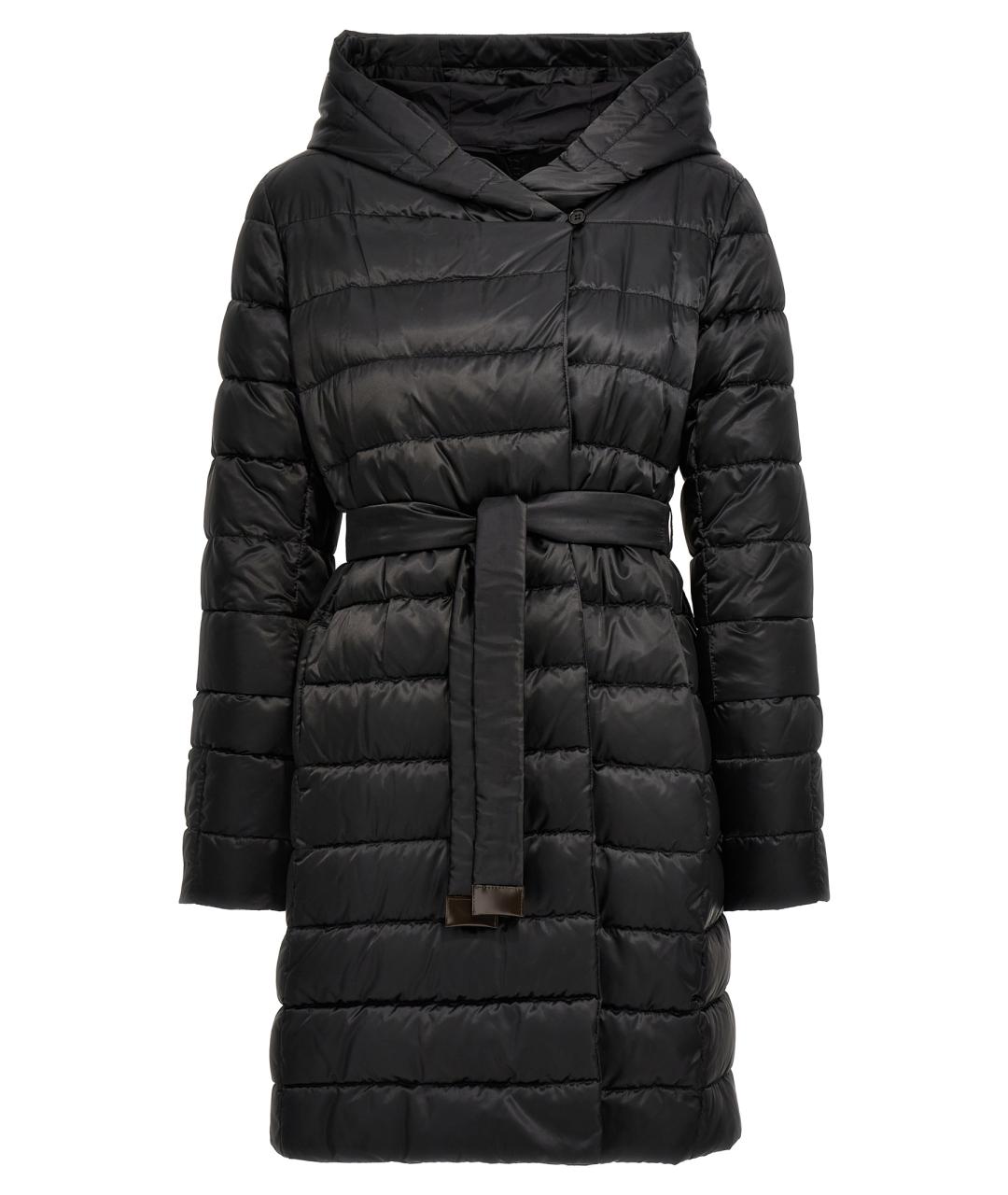 MAX MARA Черный полиамидовый пуховик, фото 1