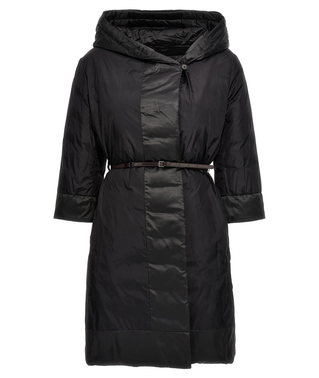 MAX MARA Черный полиамидовый пуховик, фото 2