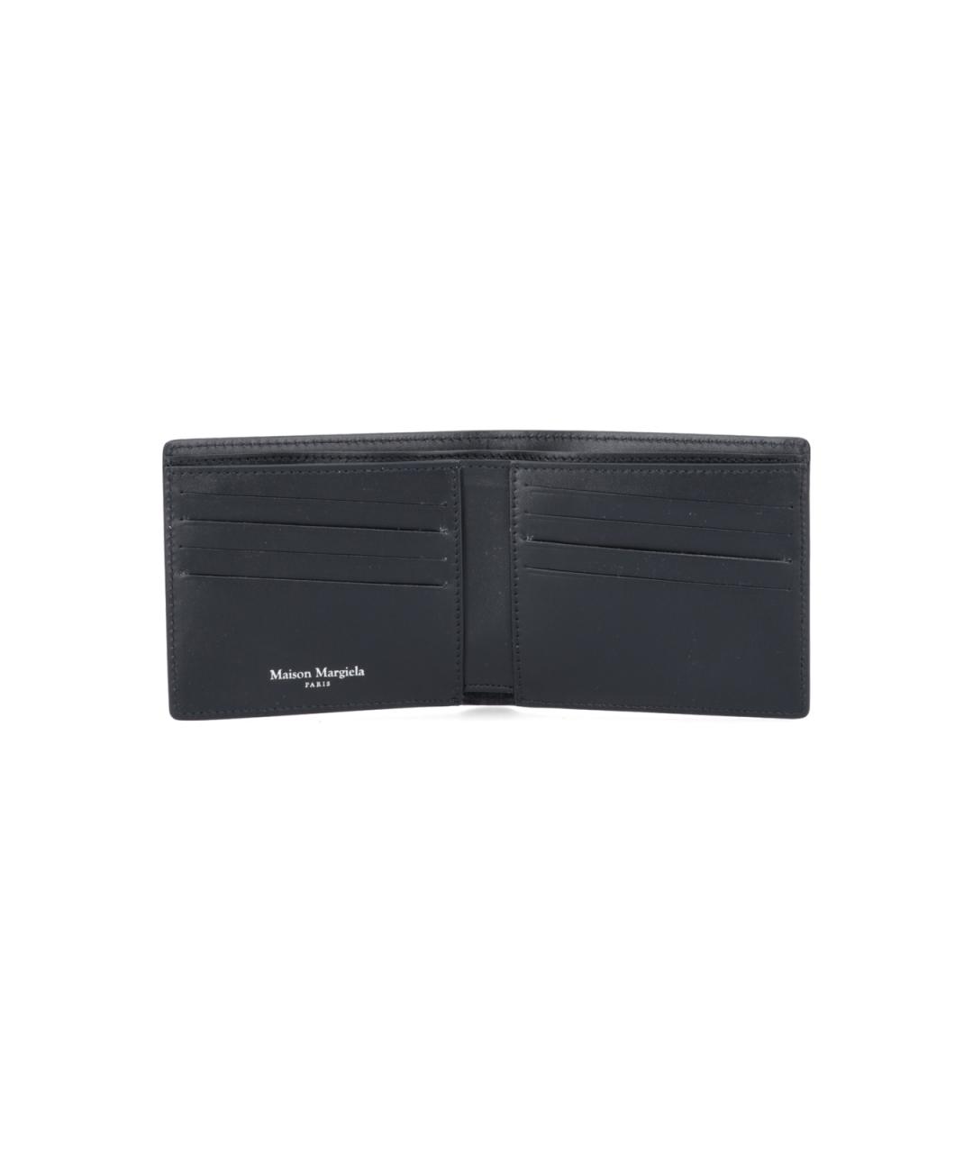 MAISON MARGIELA Черный кожаный кошелек, фото 2
