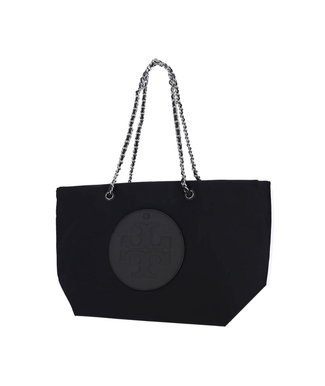 TORY BURCH Черная синтетическая сумка тоут, фото 2