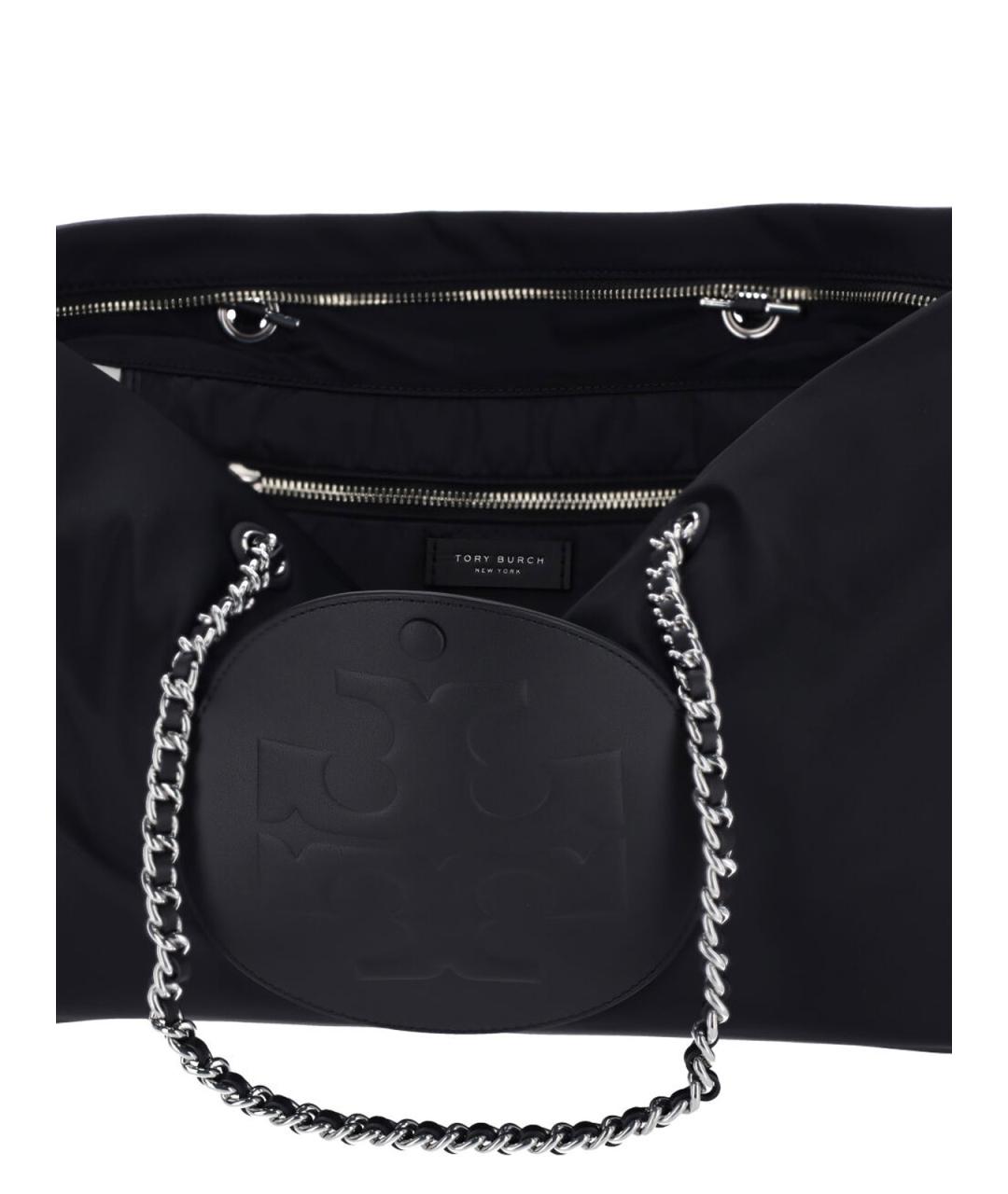 TORY BURCH Черная синтетическая сумка тоут, фото 4