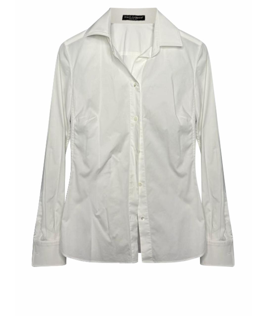 DOLCE&GABBANA Белая хлопковая рубашка, фото 1