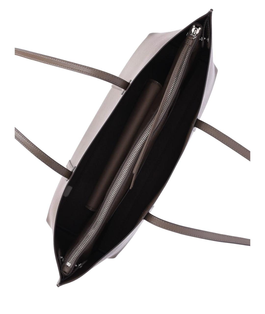 TORY BURCH Коричневая кожаная сумка тоут, фото 4