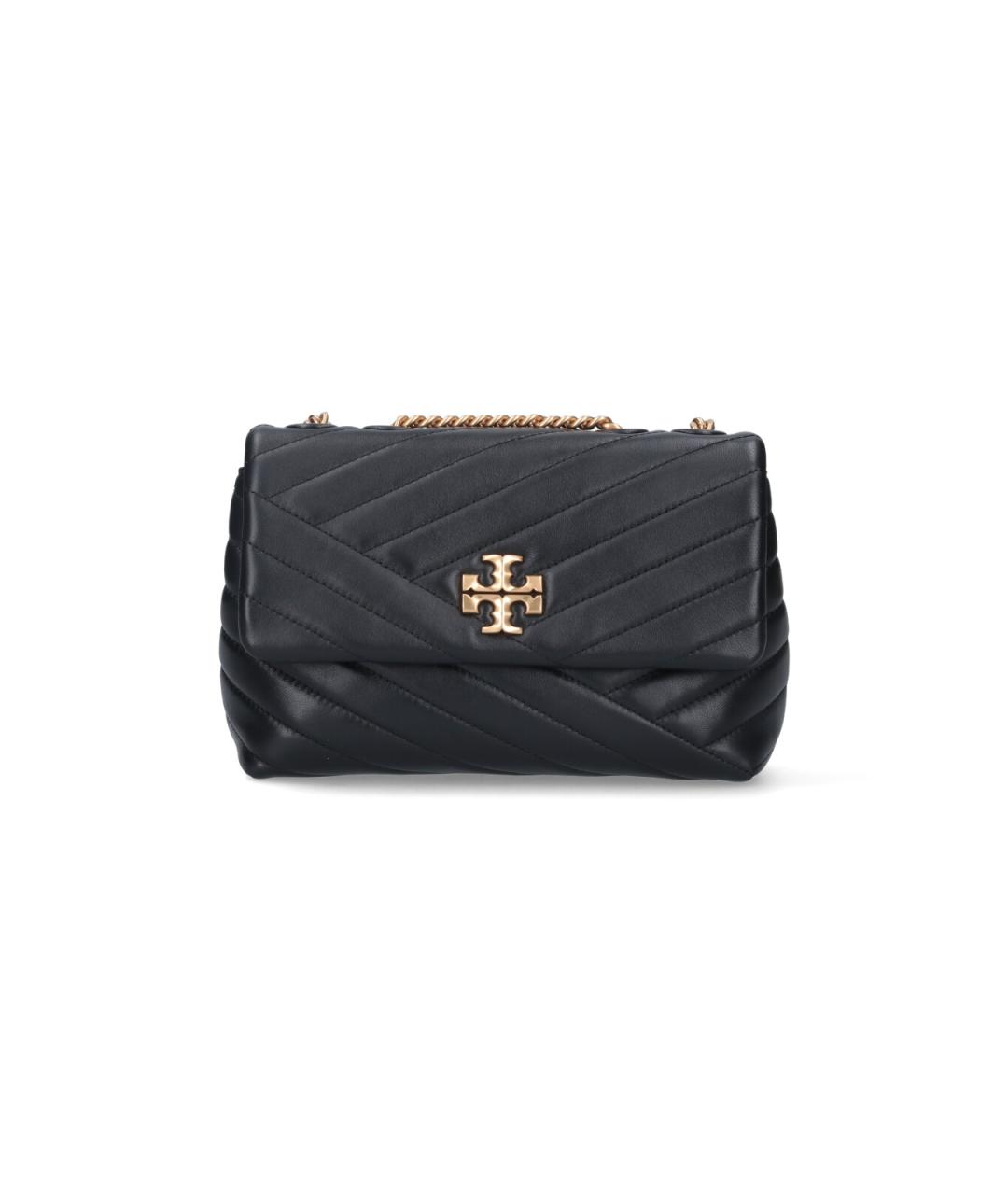 TORY BURCH Черная кожаная сумка через плечо, фото 1