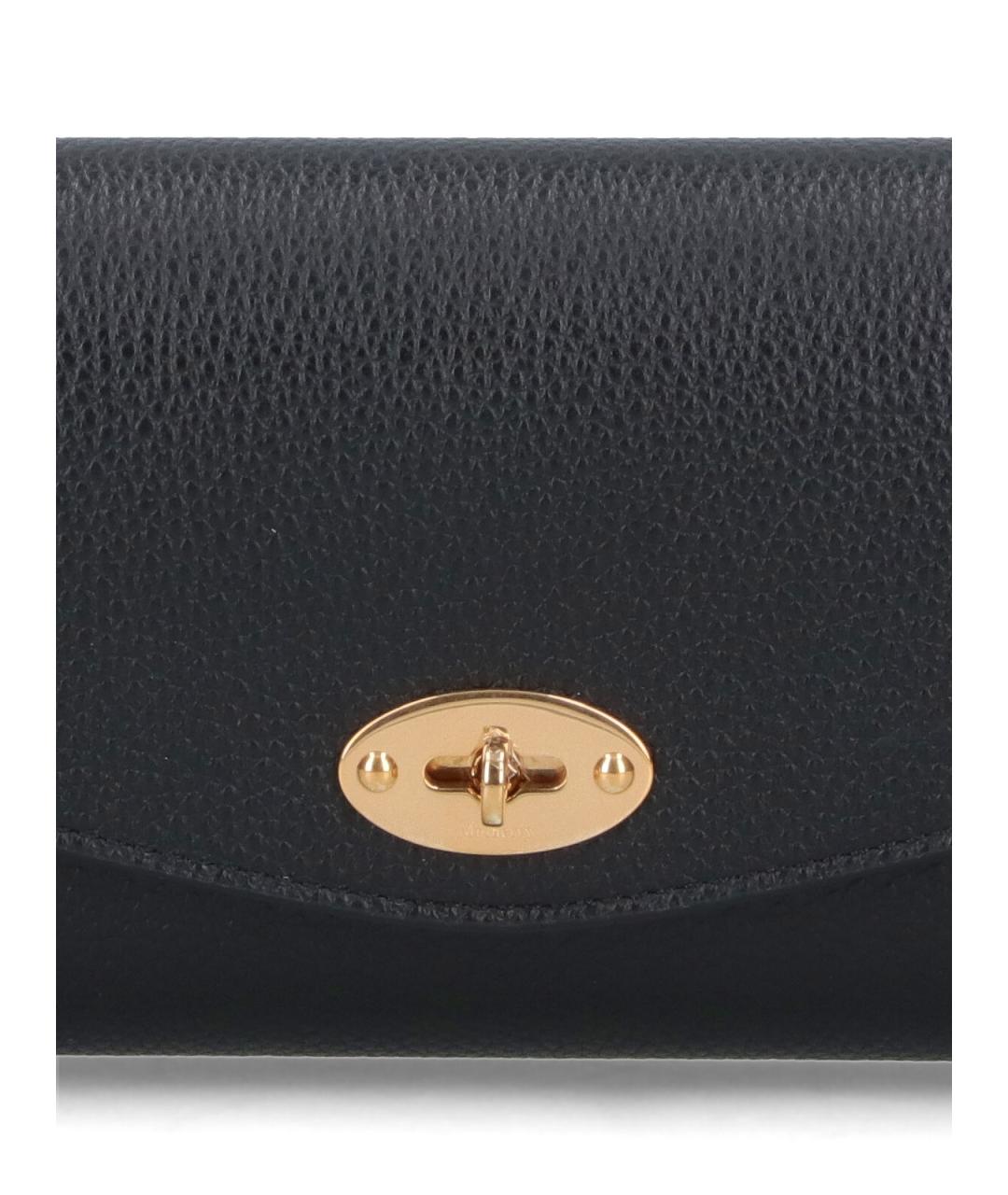 MULBERRY Черный кожаный кошелек, фото 4