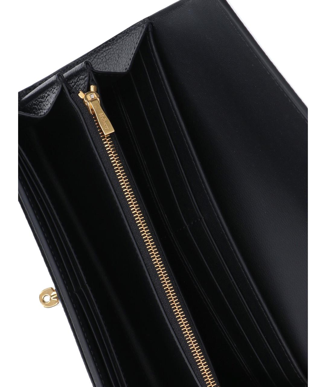 MULBERRY Черный кожаный кошелек, фото 5