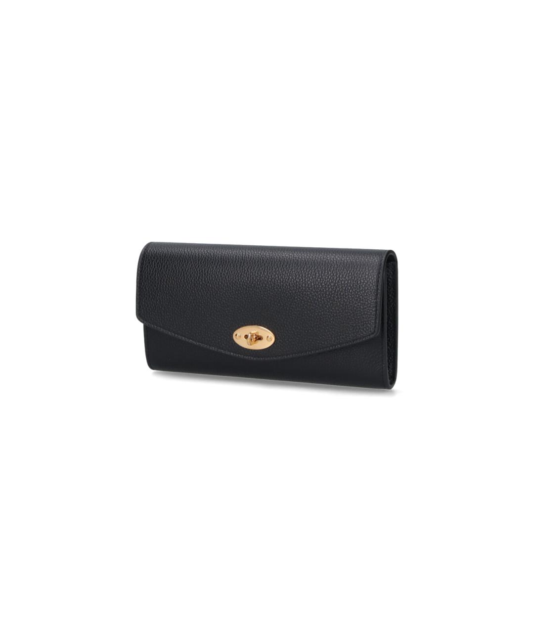 MULBERRY Черный кожаный кошелек, фото 2