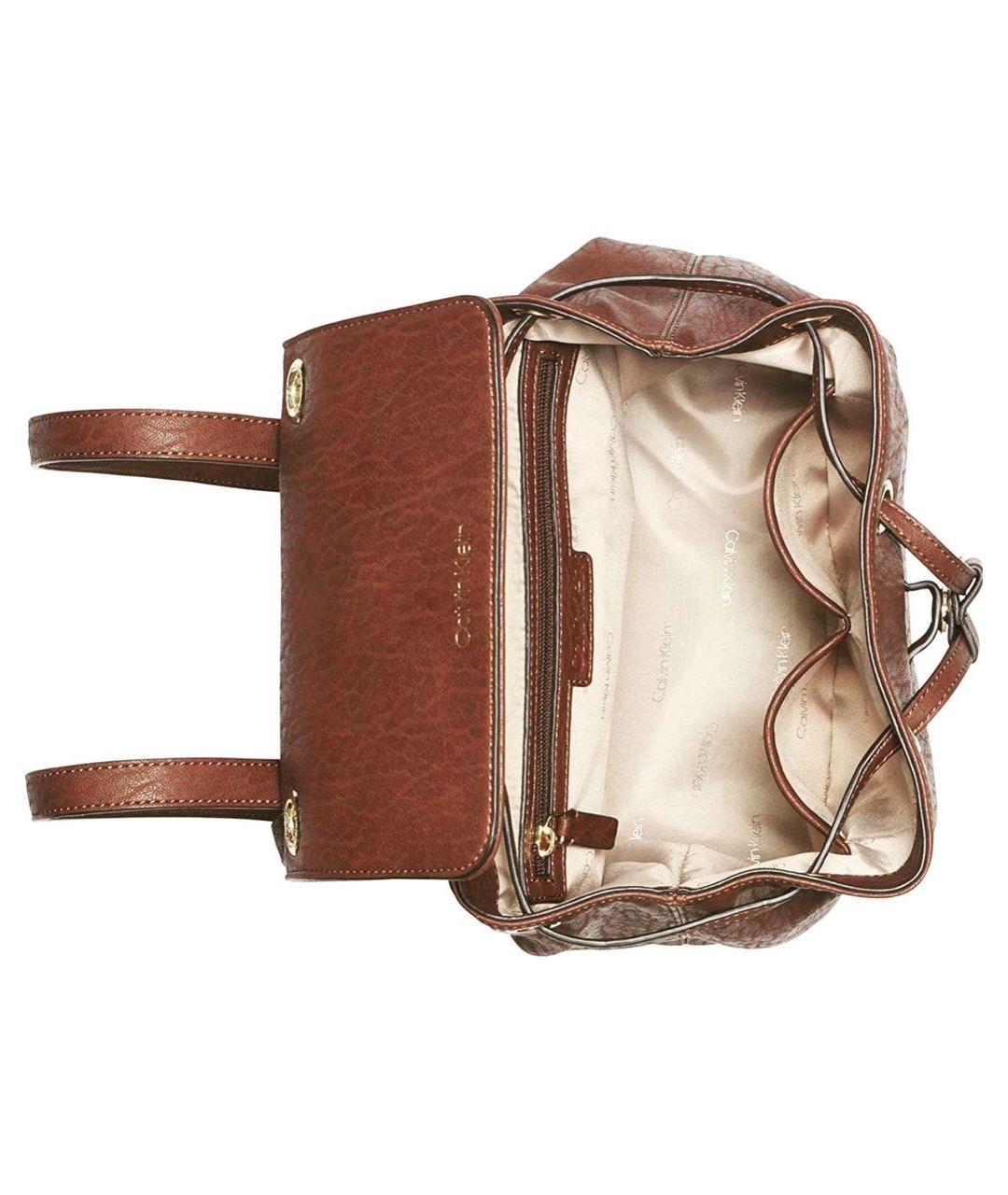 CALVIN KLEIN Коричневый рюкзак из искусственной кожи, фото 4