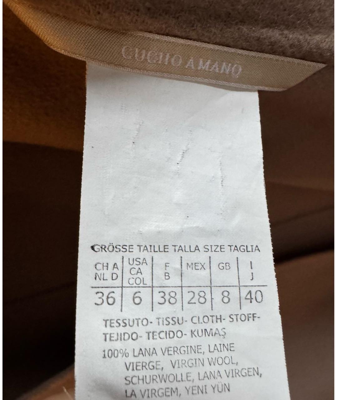 'S MAX MARA Бежевое шерстяное пальто, фото 5