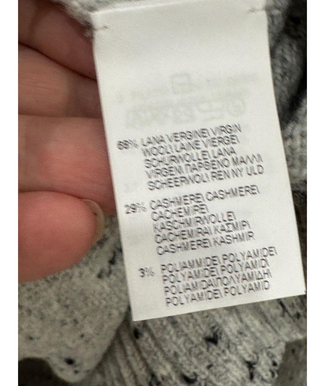 BRUNELLO CUCINELLI Серый шерстяной джемпер / свитер, фото 4