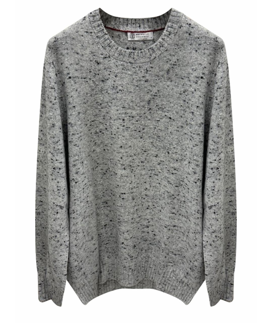 BRUNELLO CUCINELLI Серый шерстяной джемпер / свитер, фото 1