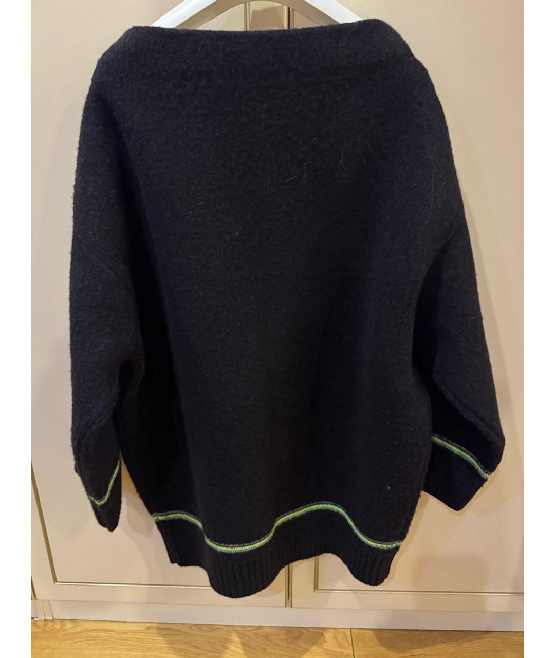 PRADA Черный шерстяной джемпер / свитер, фото 2