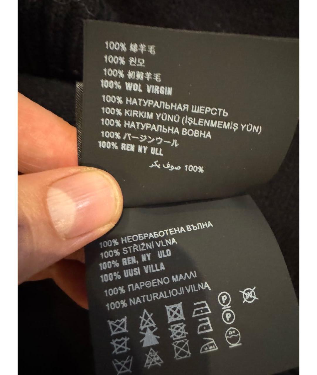 PRADA Черный шерстяной джемпер / свитер, фото 8