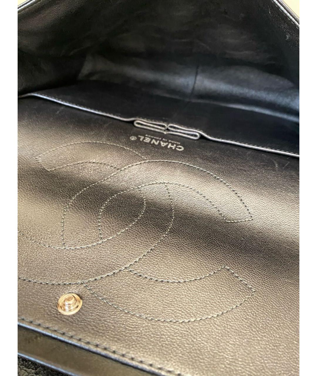 CHANEL Черная кожаная сумка через плечо, фото 8