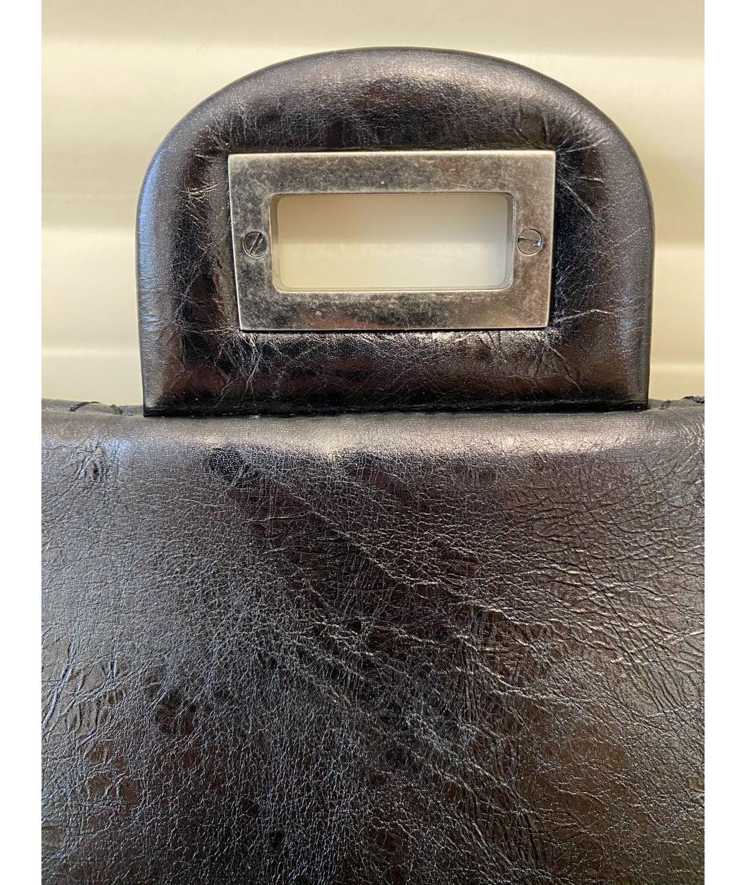 CHANEL Черная кожаная сумка через плечо, фото 5