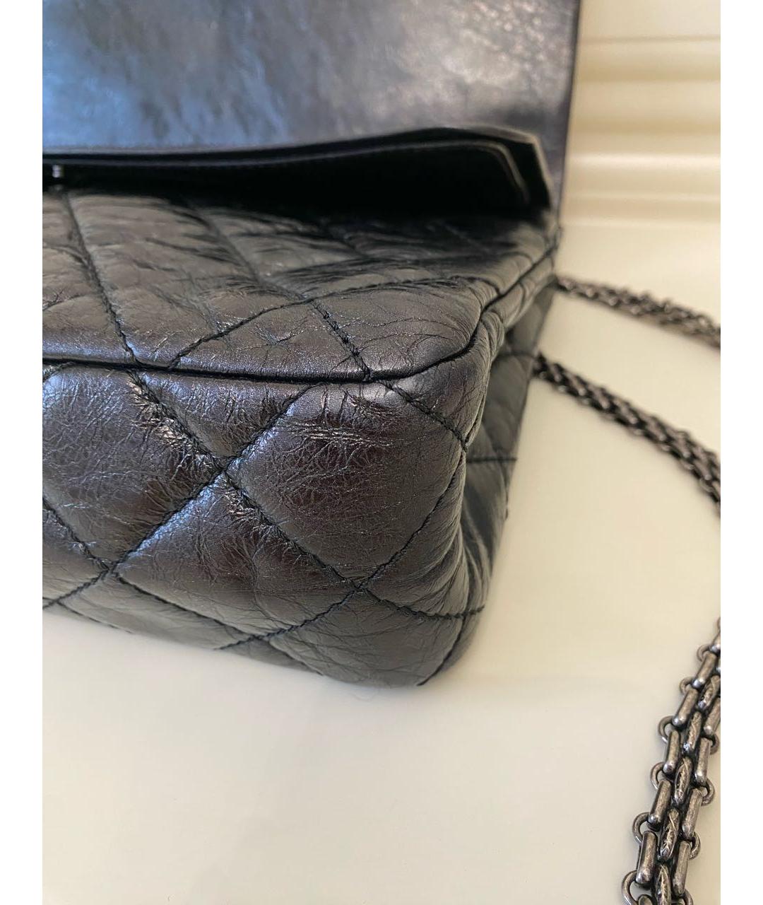 CHANEL Черная кожаная сумка через плечо, фото 6