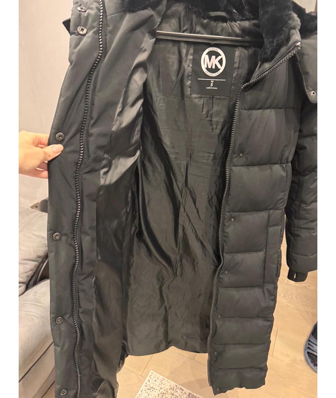 MICHAEL KORS Черный полиэстеровый тренч/плащ, фото 3