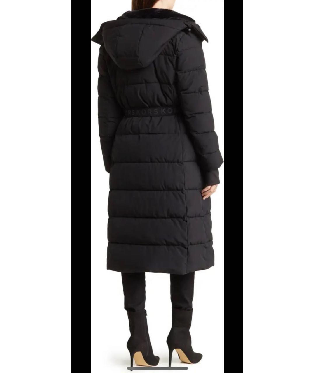 MICHAEL KORS Черный полиэстеровый тренч/плащ, фото 6