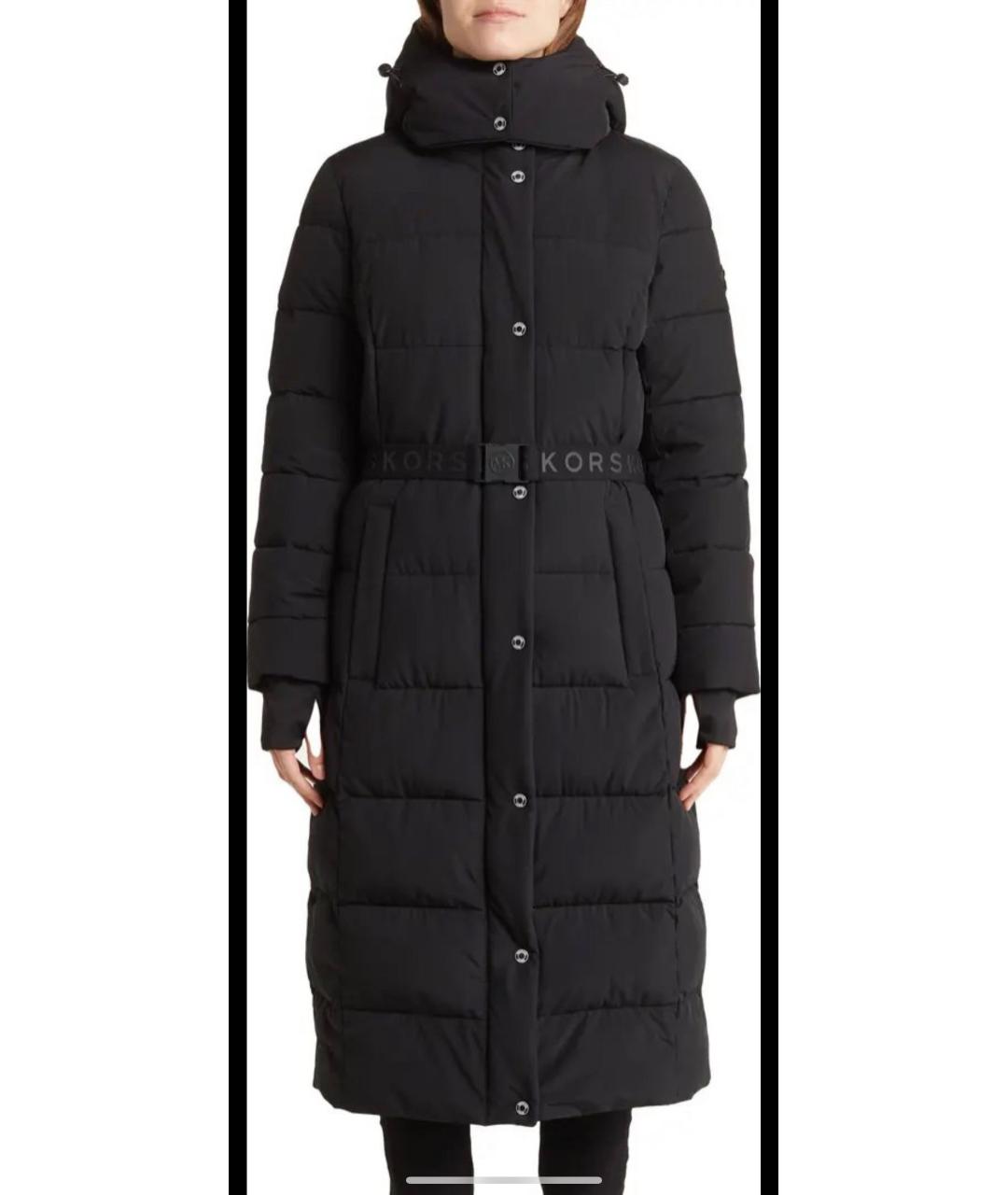 MICHAEL KORS Черный полиэстеровый тренч/плащ, фото 5