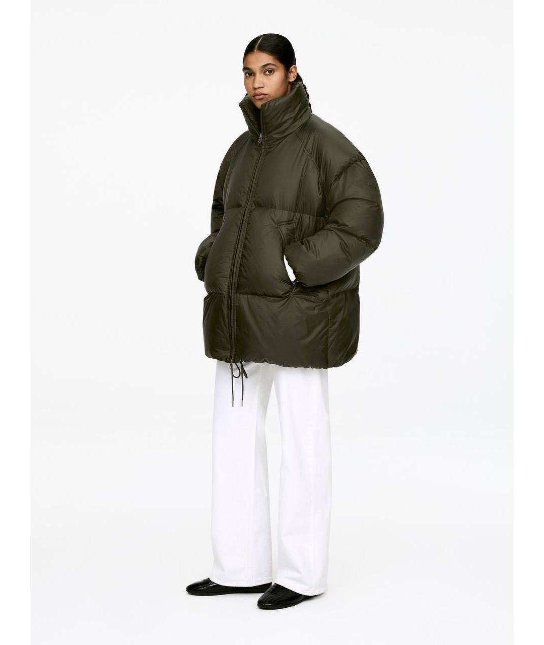 ARKET Зеленый полиуретановый пуховик, фото 2
