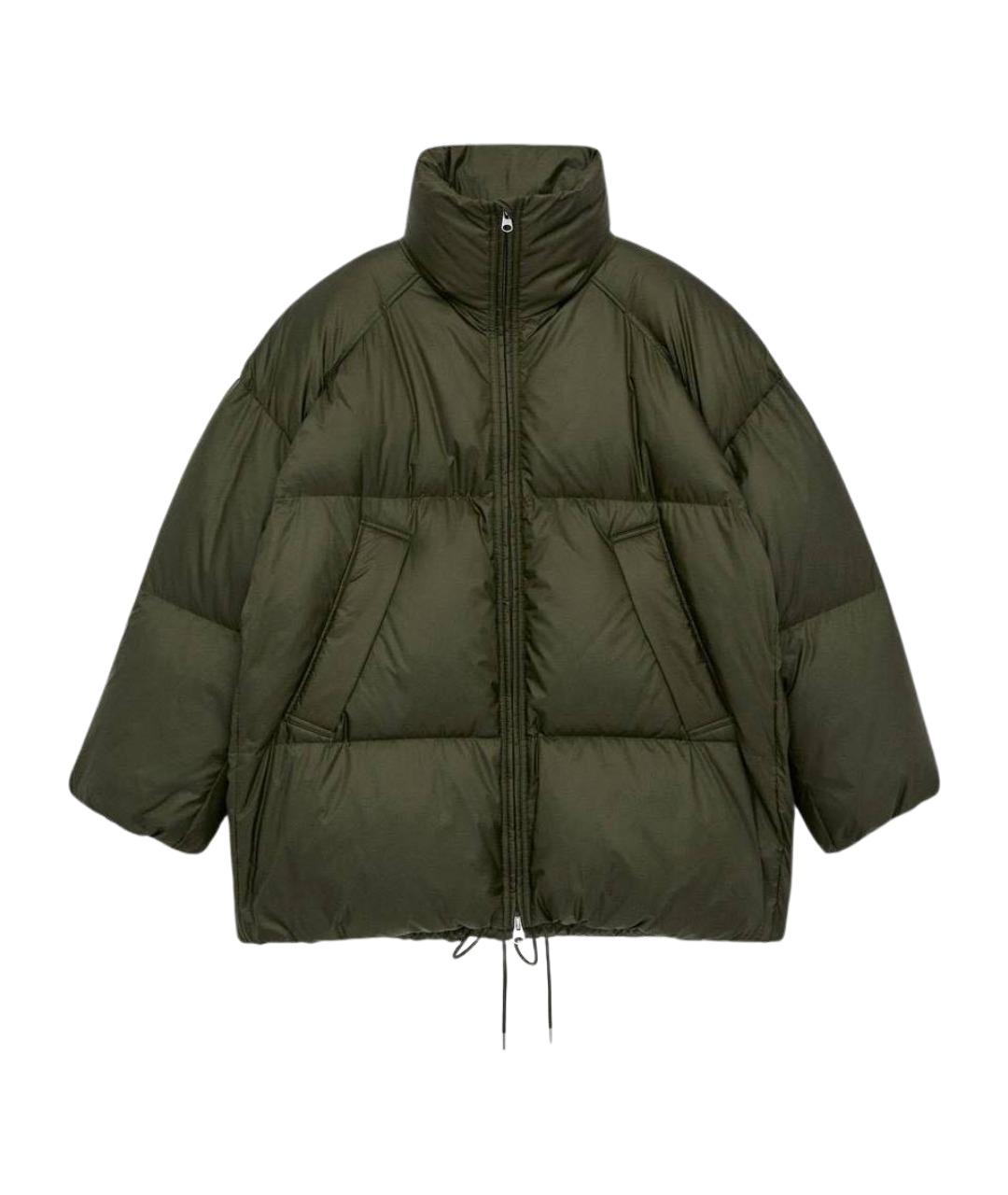 ARKET Зеленый полиуретановый пуховик, фото 1
