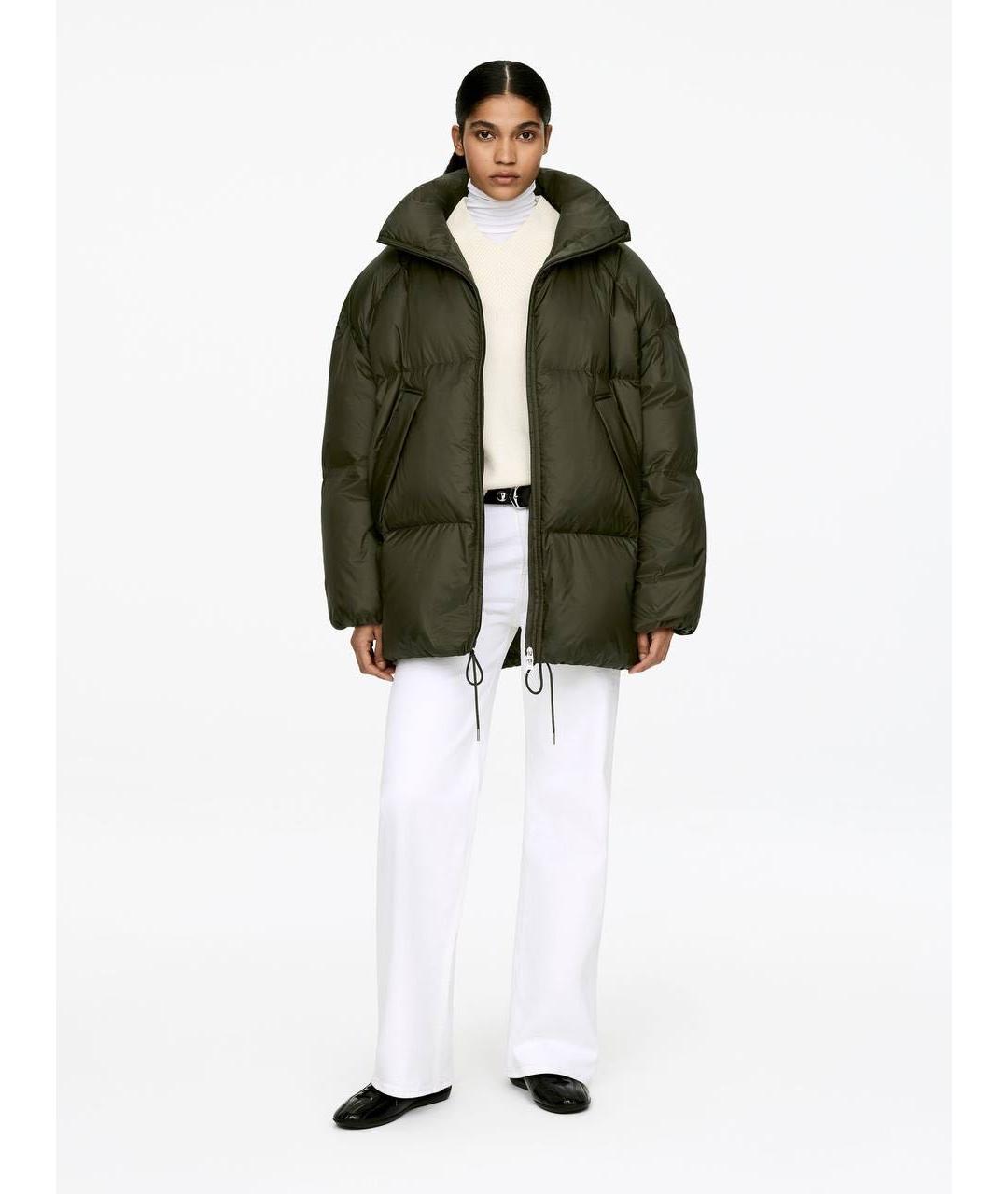 ARKET Зеленый полиуретановый пуховик, фото 4