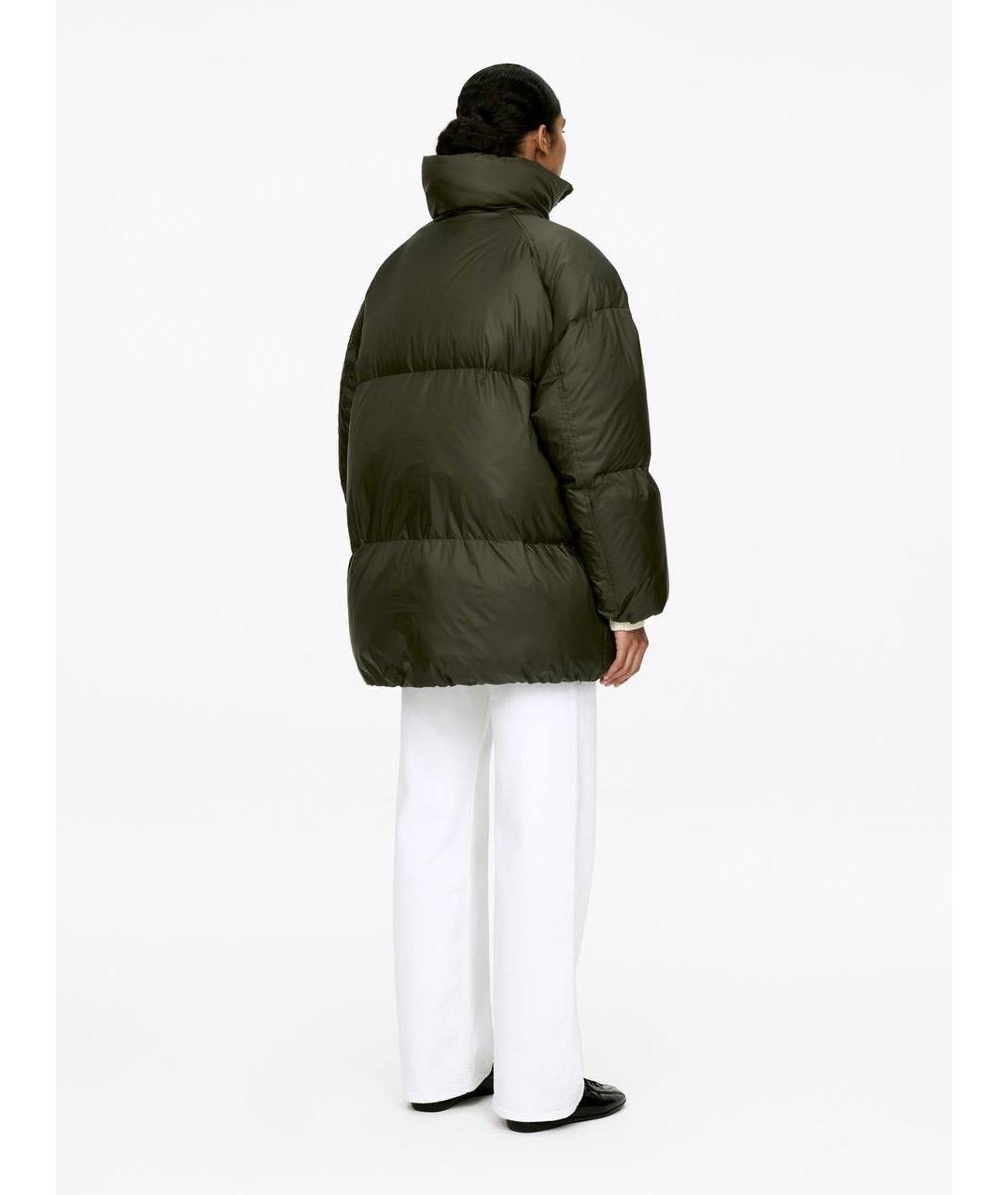 ARKET Зеленый полиуретановый пуховик, фото 3
