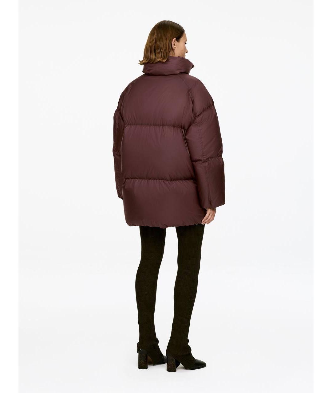 ARKET Бордовый полиамидовый пуховик, фото 3