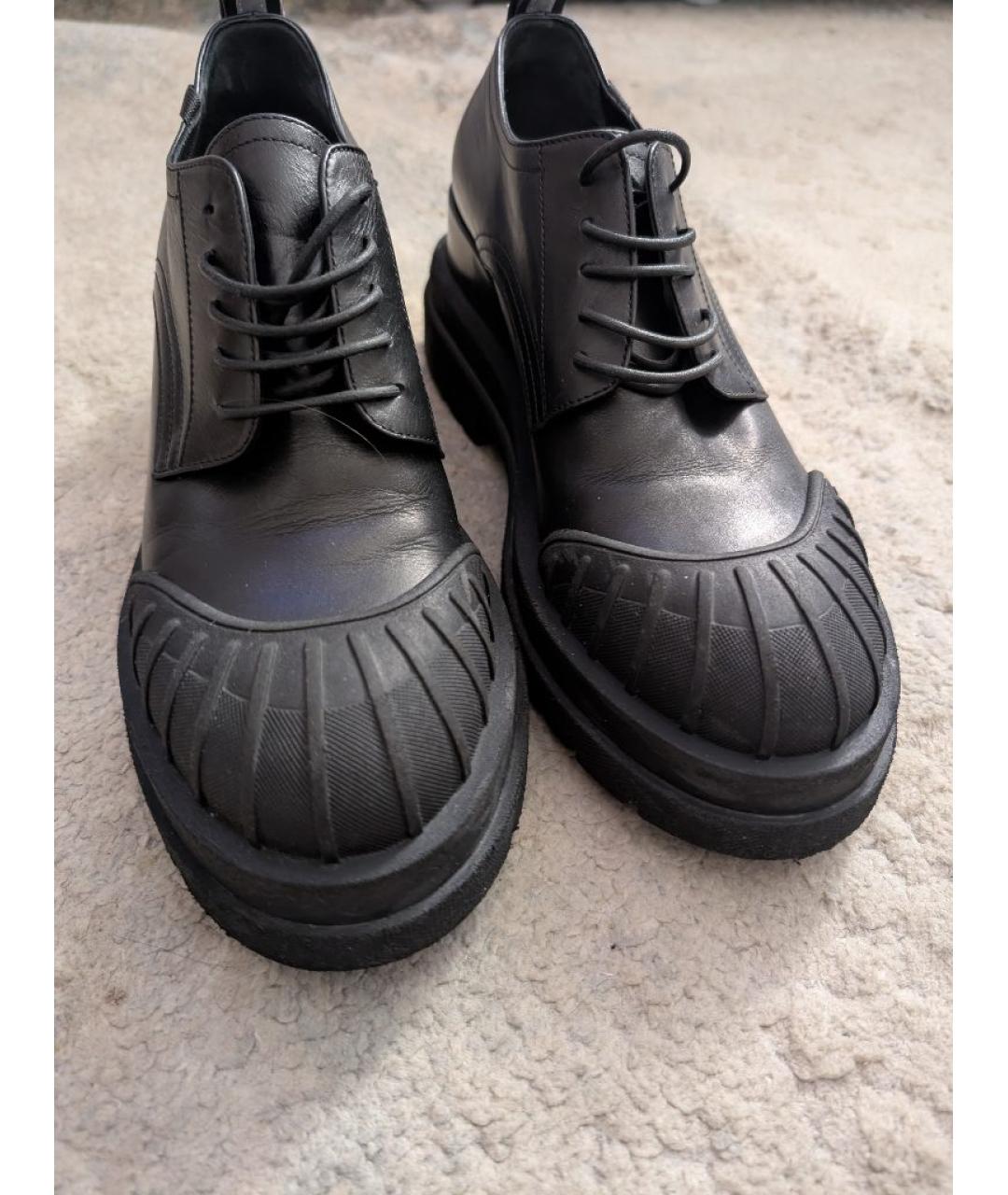 PREMIATA Черные кожаные ботинки, фото 2