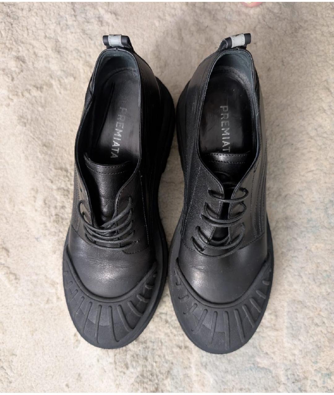 PREMIATA Черные кожаные ботинки, фото 3