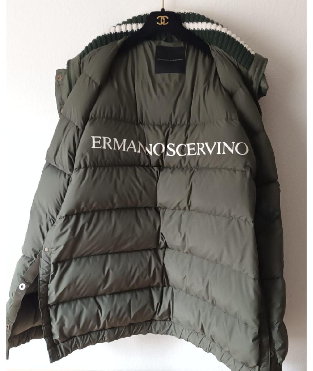 ERMANNO SCERVINO Зеленый пуховик, фото 4