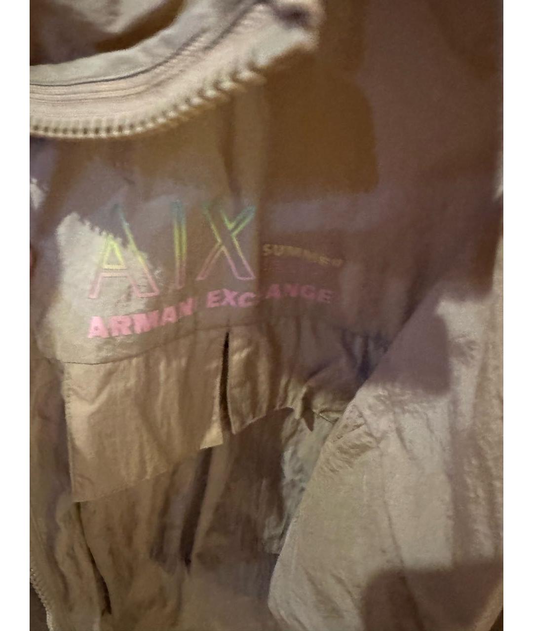 ARMANI EXCHANGE Горчичная синтетическая куртка, фото 4