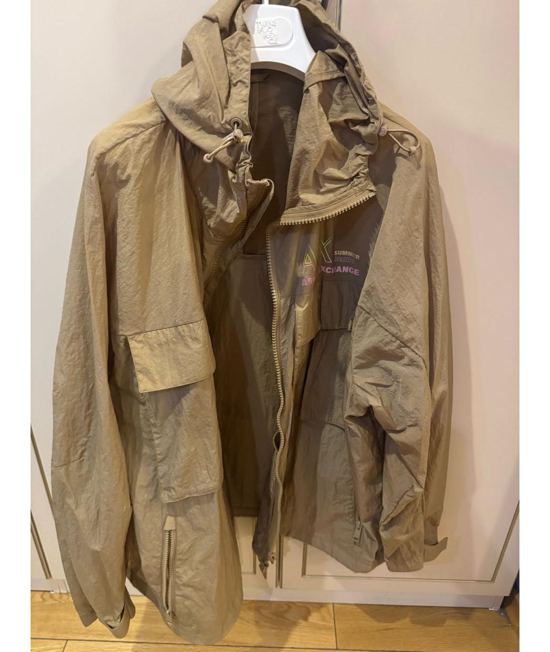 ARMANI EXCHANGE Горчичная синтетическая куртка, фото 5