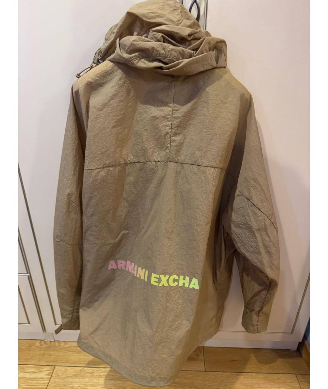 ARMANI EXCHANGE Горчичная синтетическая куртка, фото 2