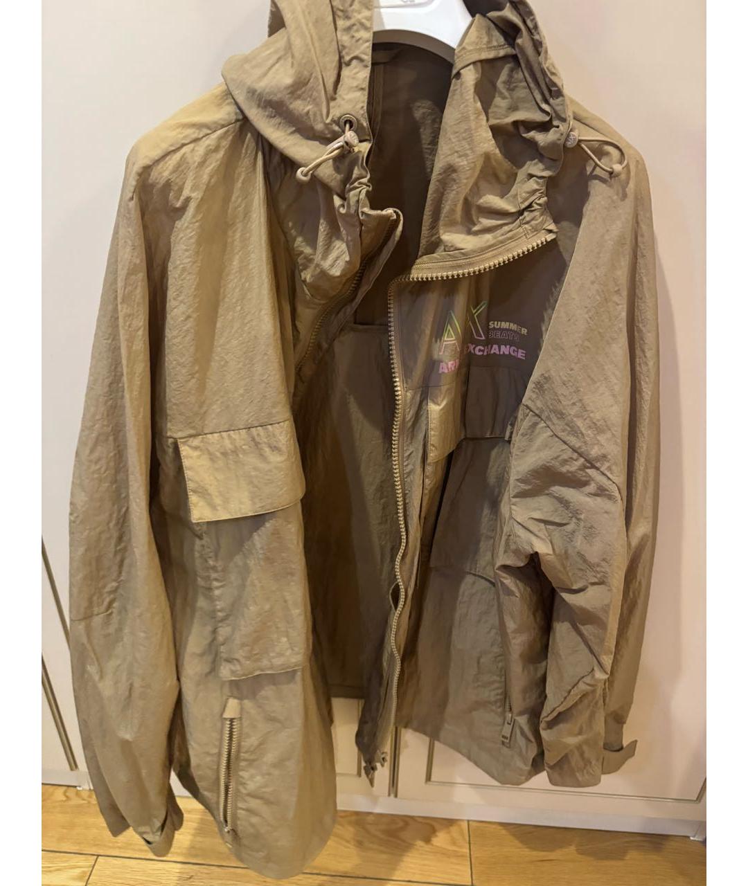 ARMANI EXCHANGE Горчичная синтетическая куртка, фото 8