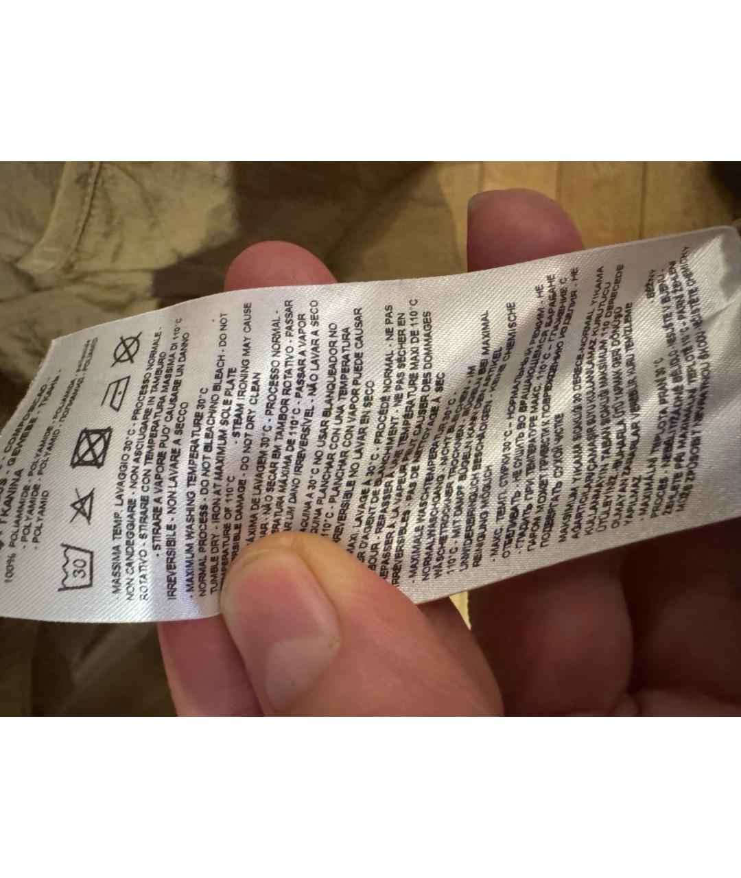 ARMANI EXCHANGE Горчичная синтетическая куртка, фото 6