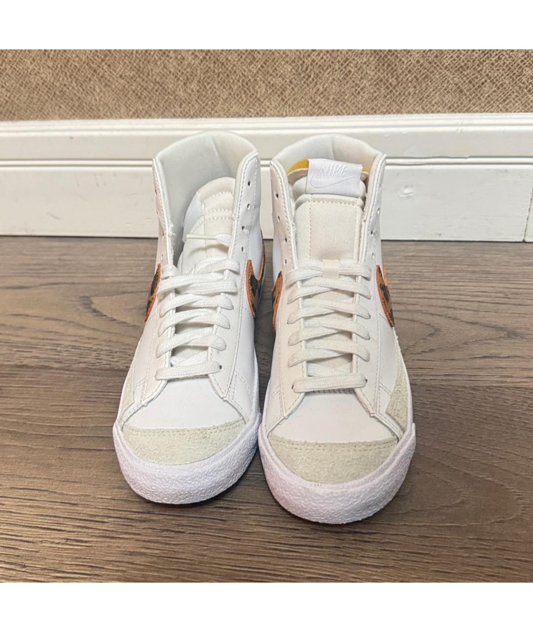 NIKE Белые синтетические кеды, фото 2