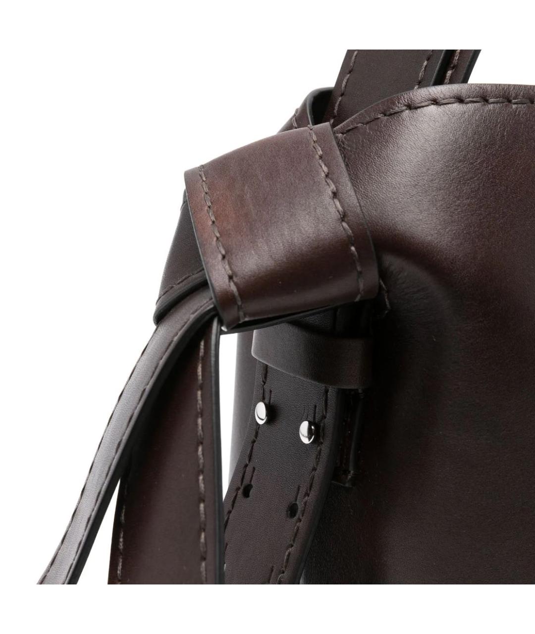 ACNE STUDIOS Коричневая кожаная сумка через плечо, фото 2